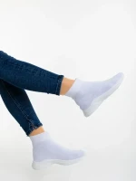 Demaria fehér női sportcipő textil anyagból