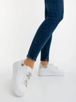 Lorimar ezüstszinű női sportcipő ökológiai bőrből