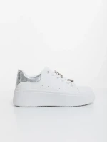 Lorimar ezüstszinű női sportcipő ökológiai bőrből