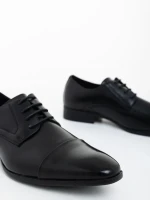 Brennon fekete férfi cipő ökológiai bőrből