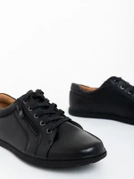 Pierce fekete férfi cipő ökológiai bőrből