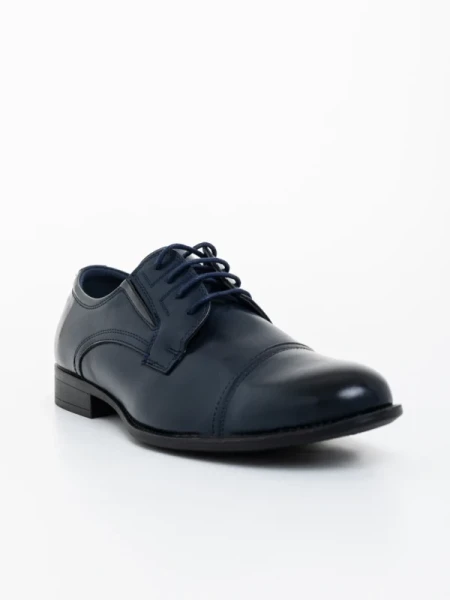 Zamir kék férfi cipő ökológiai bőrből