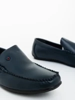 Walter kék férfi félcipő ökológiai bőrből