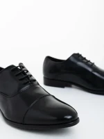 Treyton fekete férfi cipő ökológiai bőrből