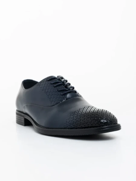 Zador kék férfi cipő ökológiai bőrből