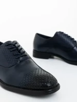 Zador kék férfi cipő ökológiai bőrből