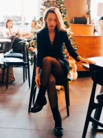 Ignacia fekete női bakancs ökológiai bőrből és textil anyagból