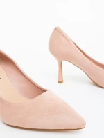 Dorma nude női magassarkú cipő textil anyagból