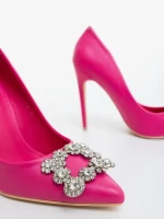 Danzia fukszia női magassarkú cipő ökológiai bőrből