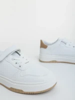 Klarisa fehér és bézs női sportcipő ökológiai bőrből