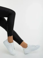 Mivara fehér női sportcipő ökológiai bőrből