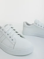 Mivara fehér női sportcipő ökológiai bőrből