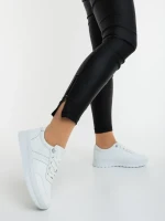 Anzara fehér női sportcipő ökológiai bőrből