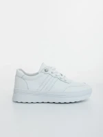 Anzara fehér női sportcipő ökológiai bőrből