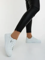 Nimira fehér női sportcipő ökológiai bőrből