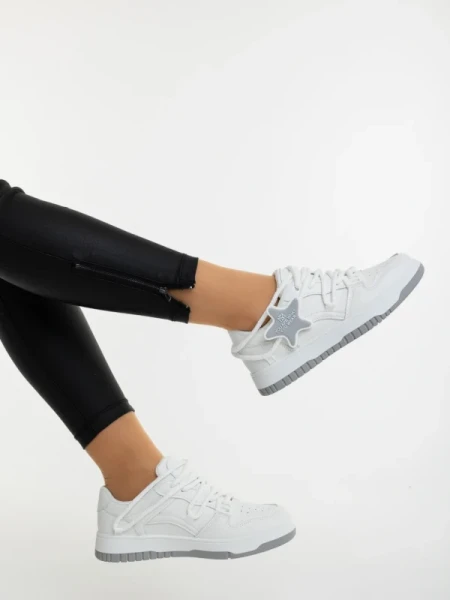 Serenza fehér női sportcipő ökológiai bőrből