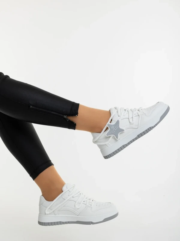 Serenza fehér női sportcipő ökológiai bőrből