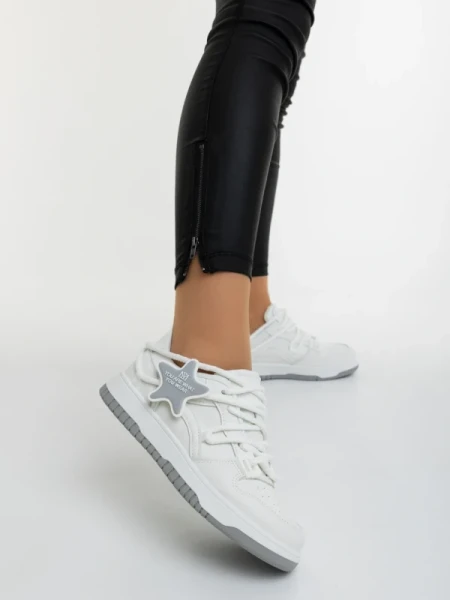 Serenza fehér női sportcipő ökológiai bőrből