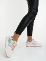 Serenza rózsaszin és kék női sportcipő ökológiai bőrből