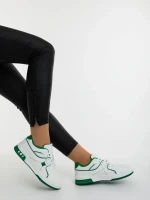 Dachara fehér és zöld női sportcipő ökológiai bőrből