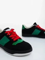 Areka fekete női sportcipő textil anyagból