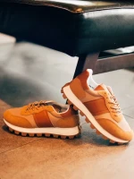 Luxton tevebarna férfi sportcipő ökológiai bőrből és textil anyagból