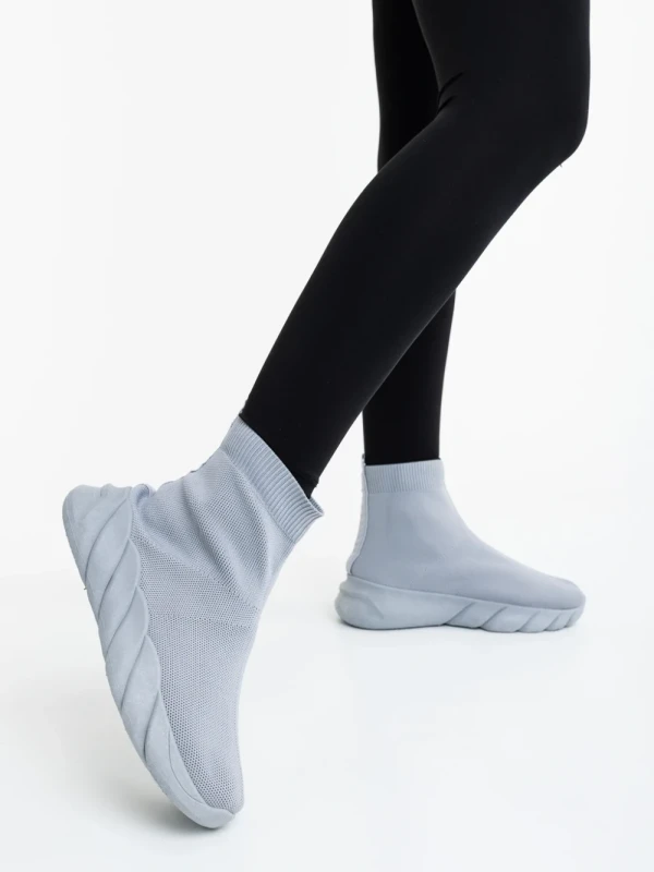 Razara szürke női sportcipő textil anyagból