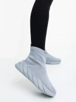 Razara szürke női sportcipő textil anyagból