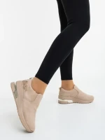 Zaruka bézs női sportcipő textil anyagból