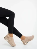 Zaruka bézs női sportcipő textil anyagból