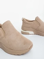 Zaruka bézs női sportcipő textil anyagból