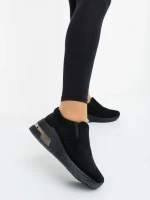 Zaruka fekete női sportcipő textil anyagból