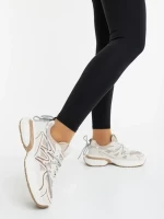 Lotiva bézs női sportcipő ökológiai bőrből és textil anyagból