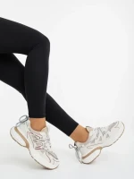 Lotiva bézs női sportcipő ökológiai bőrből és textil anyagból