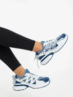 Lotiva kék női sportcipő ökológiai bőrből és textil anyagból