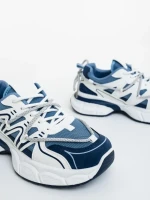 Lotiva kék női sportcipő ökológiai bőrből és textil anyagból