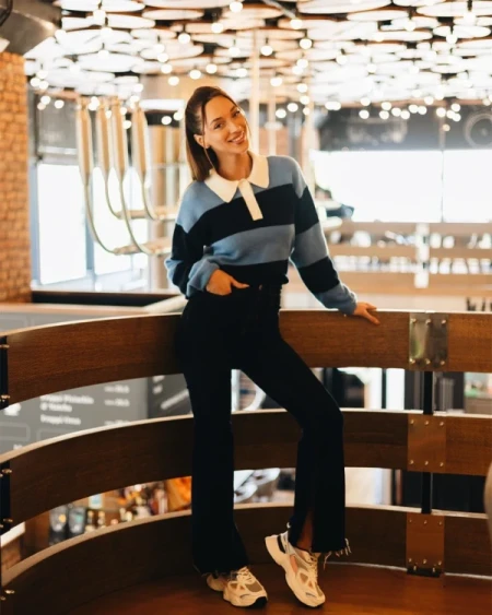 Zehara fehér és rózsaszin női sportcipő ökológiai bőrből és textil anyagból