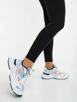 Zehara fehér és rózsaszin női sportcipő ökológiai bőrből és textil anyagból