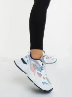 Zehara fehér és rózsaszin női sportcipő ökológiai bőrből és textil anyagból