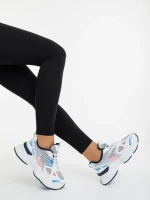 Zehara fehér és rózsaszin női sportcipő ökológiai bőrből és textil anyagból