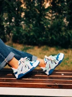 Osiana rózsaszin és kék női sportcipő ökológiai bőrből