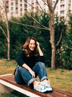 Osiana rózsaszin és kék női sportcipő ökológiai bőrből