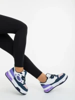 Aresia lila és fehér női sportcipő ökológiai bőrből