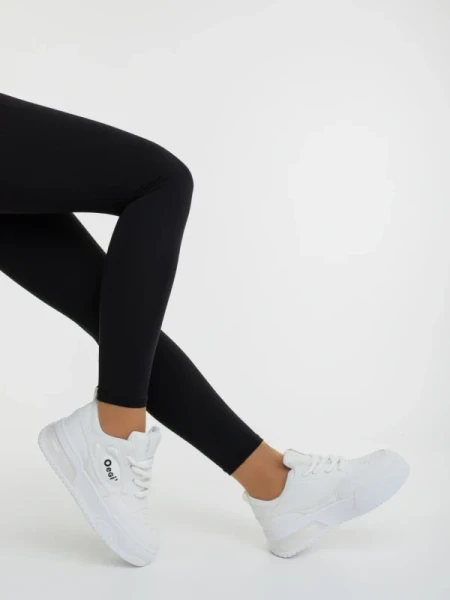 Aresia fehér női sportcipő ökológiai bőrből