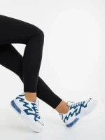 Sindria fehér és kék női sportcipő ökológiai bőrből és textil anyagból