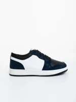 Kinza kék és fehér női sportcipő ökológiai bőrből