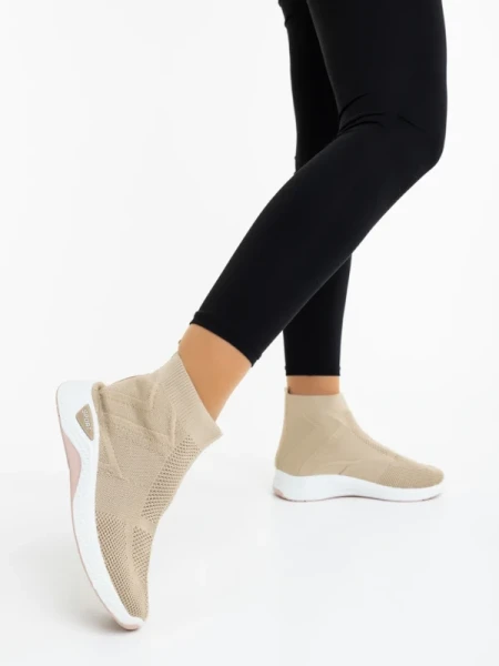 Astera bézs női sportcipő textil anyagból