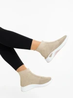 Astera bézs női sportcipő textil anyagból