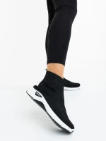 Astera fekete fehér női sportcipő textil anyagból