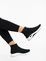 Astera fekete fehér női sportcipő textil anyagból